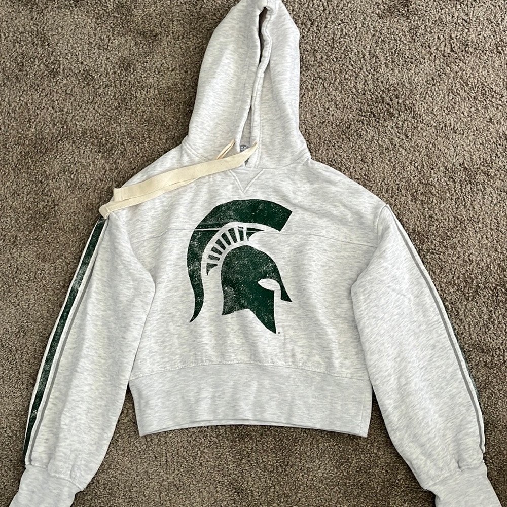 A Knights Apparel Brand Michigan State Cropped Hoodie